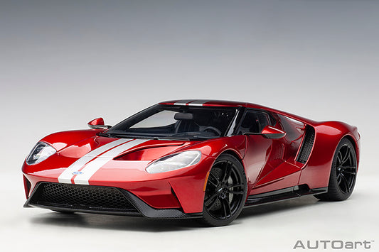 AUTOart 1/18 '17 Ford GT Red w/Silver