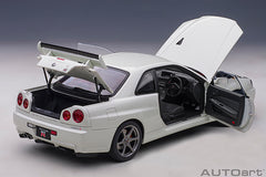 AUTOart 1/18 Skyline R34 GT-R V2 White