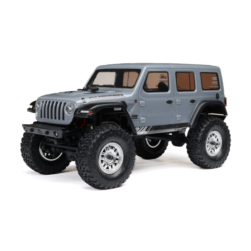 1/24 SCX24 Jeep Wrangler JLU 4X4 Rock Crawler Brushed RTR, Gray by Axial