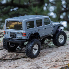 1/24 SCX24 Jeep Wrangler JLU 4X4 Rock Crawler Brushed RTR, Gray by Axial