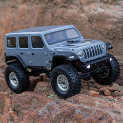 1/24 SCX24 Jeep Wrangler JLU 4X4 Rock Crawler Brushed RTR, Gray by Axial