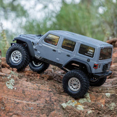 1/24 SCX24 Jeep Wrangler JLU 4X4 Rock Crawler Brushed RTR, Gray by Axial