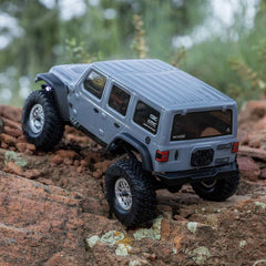 1/24 SCX24 Jeep Wrangler JLU 4X4 Rock Crawler Brushed RTR, Gray by Axial