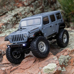 1/24 SCX24 Jeep Wrangler JLU 4X4 Rock Crawler Brushed RTR, Gray by Axial