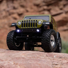 1/24 SCX24 Jeep Wrangler JLU 4X4 Rock Crawler Brushed RTR, Green by Axial