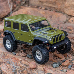 1/24 SCX24 Jeep Wrangler JLU 4X4 Rock Crawler Brushed RTR, Green by Axial