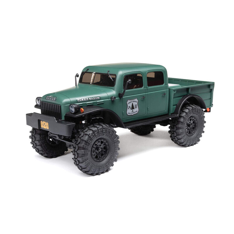 1/24 SCX24 Dodge Power Wagon 4WD Rock Crawler Brushed RTR, Green by Axial