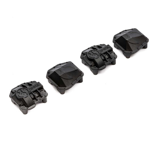 AR45P AR45 Differential Covers, Black: SCX10 III by Axial