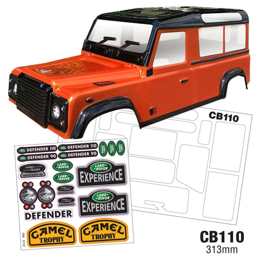 1/10 Landrover Defender Crawler Body WB 313mm Width 210mm by Team C