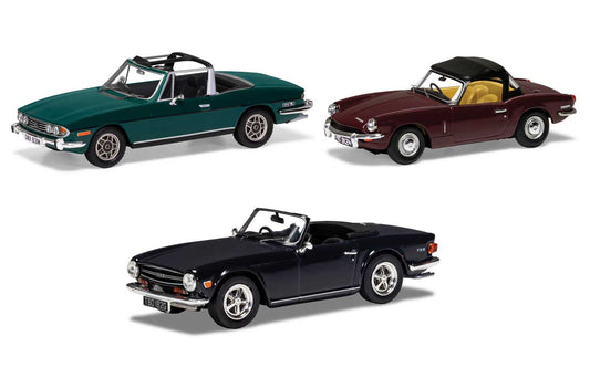 Corgi 1/43 Triumph Stag,Spitfire,TR6