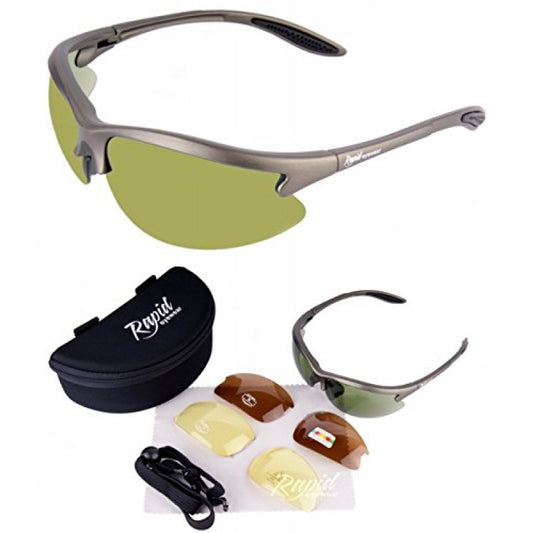 Condor Polarised Sunglasses for Golf - Silver-Grey Tough TR90 Frames 100% UVA/B