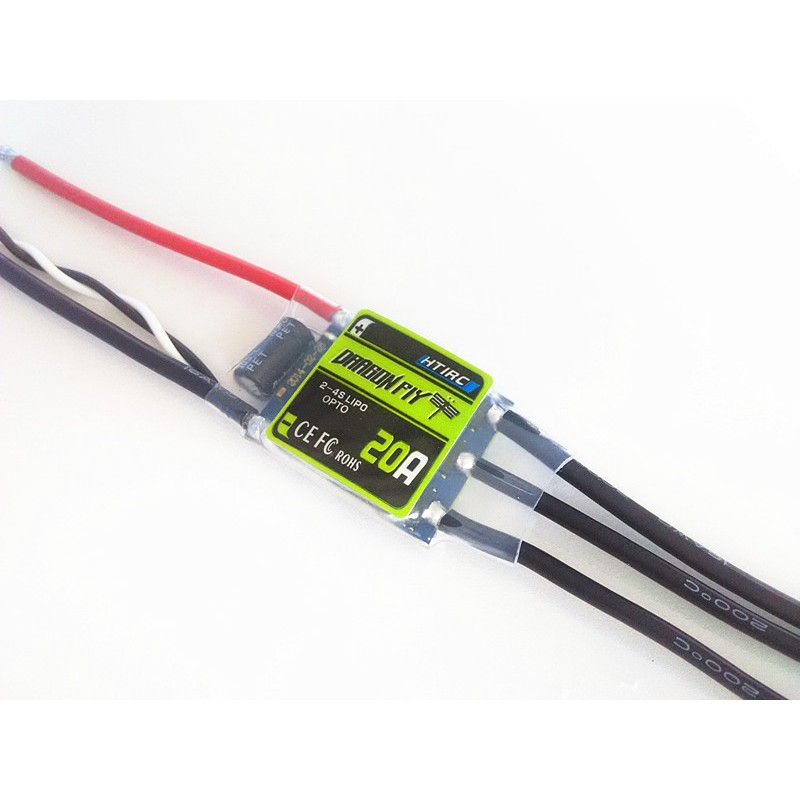 #D-20A. Dragonfly 20A. Multi Rotor ESC. Burst 20A/25A 2-4LiPo 5-12NC,