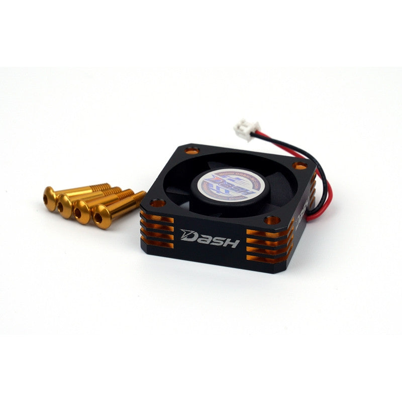 Dash Ultra High Speed ESC Cooling Fan 30x30x10mm Alu Black Golden