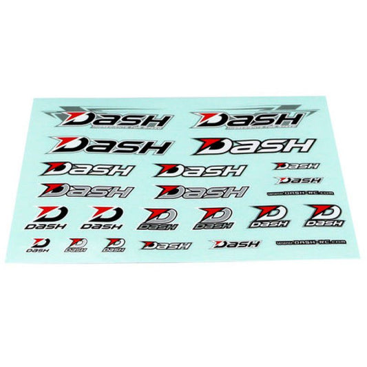 Dash Decal ( 70 X 70 mm) Black / White / Silver