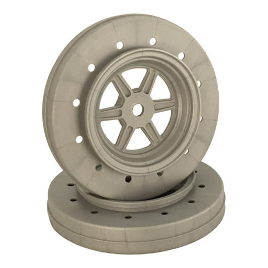 Gambler Wheels for Accelerator Tyres / SILVER (4pc) 1.9/3.0in
