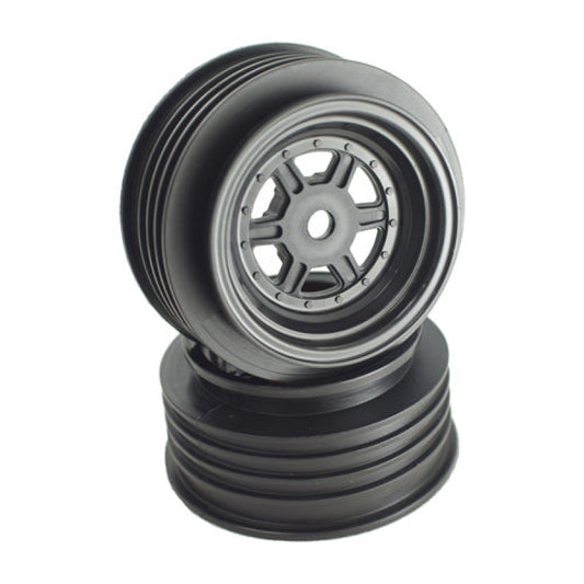 Gambler Front Wheels with 12mm Hex / AE Offset / BLACK (4 PC) 1.7/2.2in