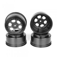 Trinidad SC Wheels for Associated SC5M - SC10 - ProSC / BLACK / 4pcs 2.2/3.0in