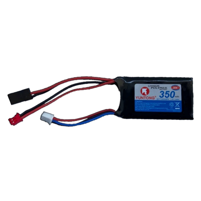 New V2 350mAh 7.4v 30C SCX24 Lipo Battery with Servo plug for Charging.