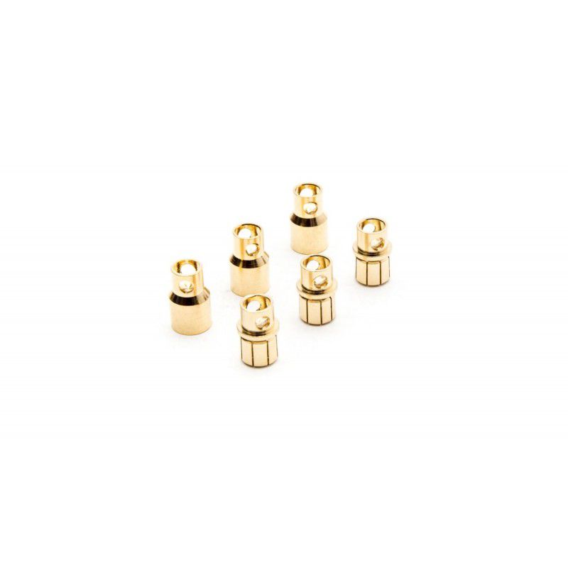 Gold Bullet Connector Set, 8.0mm (3)