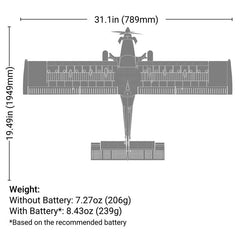 Micro DRACO 800mm BNF Basic with AS3X and SAFE Select by Eflite