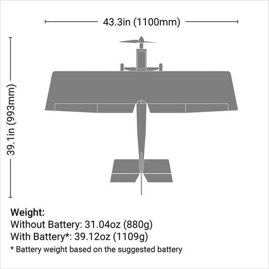 Ultra Stick 1.1m BNF Basic with AS3X and SAFE Select