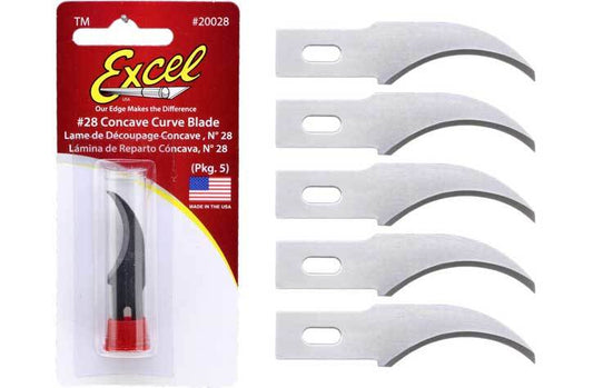 Excel #2 Concave Blades B28 Pk5