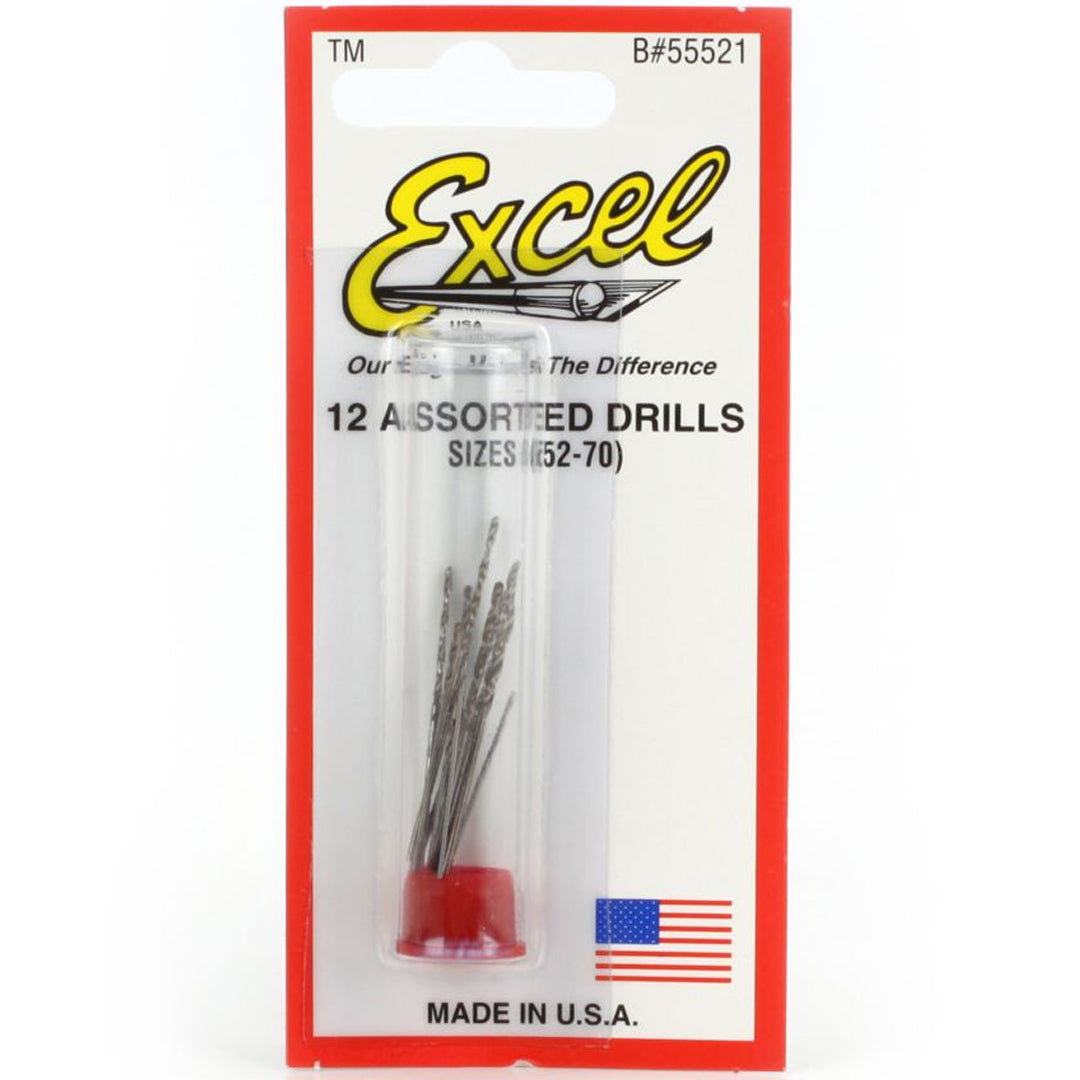 Excel 12 Assorted Micro Drill bits