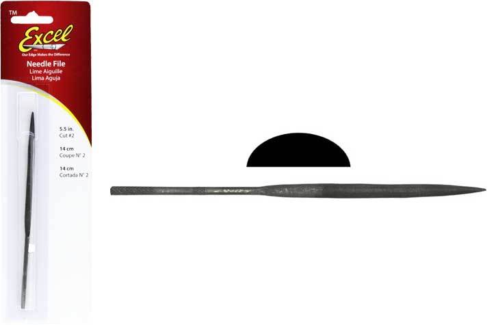 Excel Needle File Half Round – The Hobby Warehouse Ltd