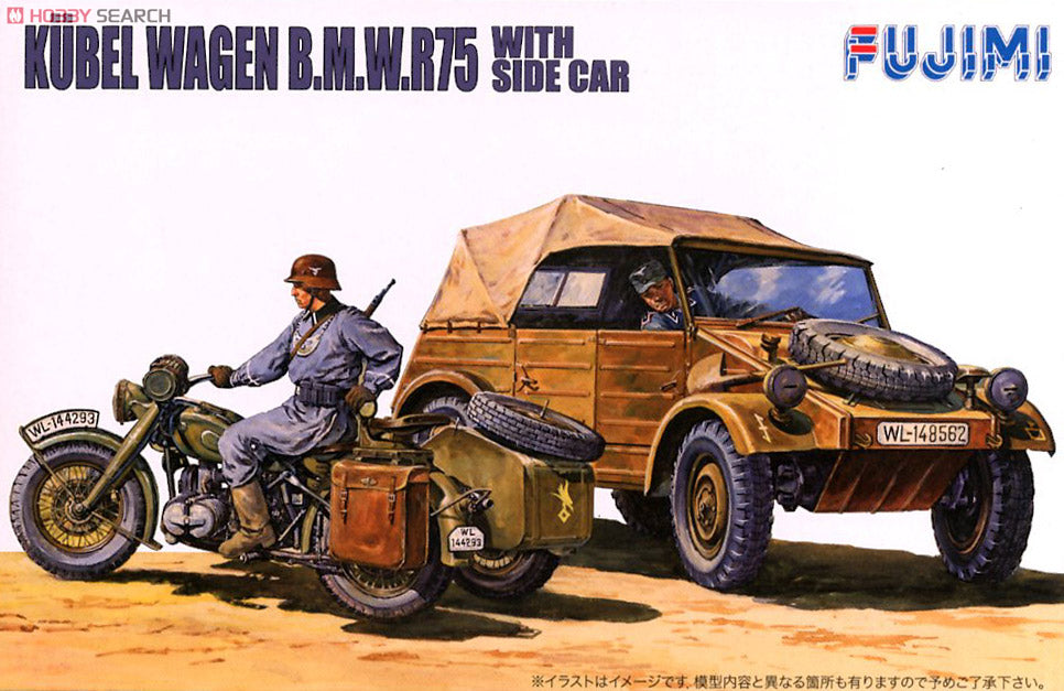 Fujimi 1/76 German: Kubelwagen & BMW