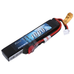 Gens Ace 1000mAh 25C 2S 7.4v Airsoft Gun Lipo Battery, 102x20x13mm, 56g,