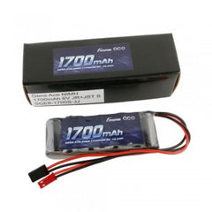 Gens Ace 6.0V 1700mAh 2/3A x 5 NiMh Flat RX Battery Pack with Dual JR-JST Plug