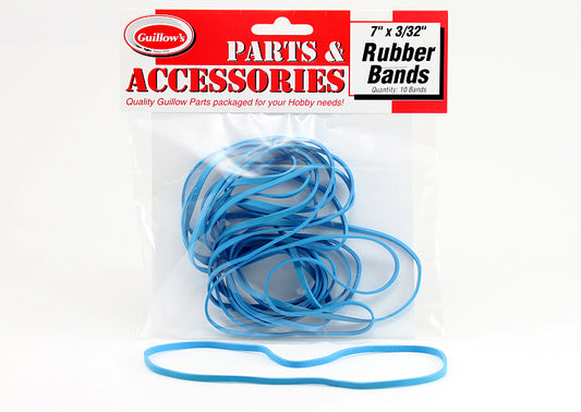 Guillows 7" x 3/32 Rubber Band (10)