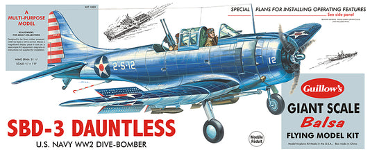 Guillows 1/16 SBD-3 Dauntless