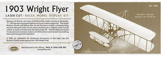 Guillows 1/20 1903 Wright Flyer