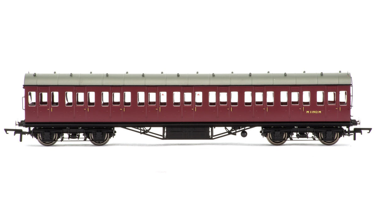 Hornby BR Non-cor. 57' Crimson 3rd