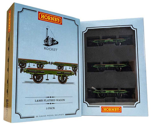 Hornby L&MR Flat Bed Wagon Pack