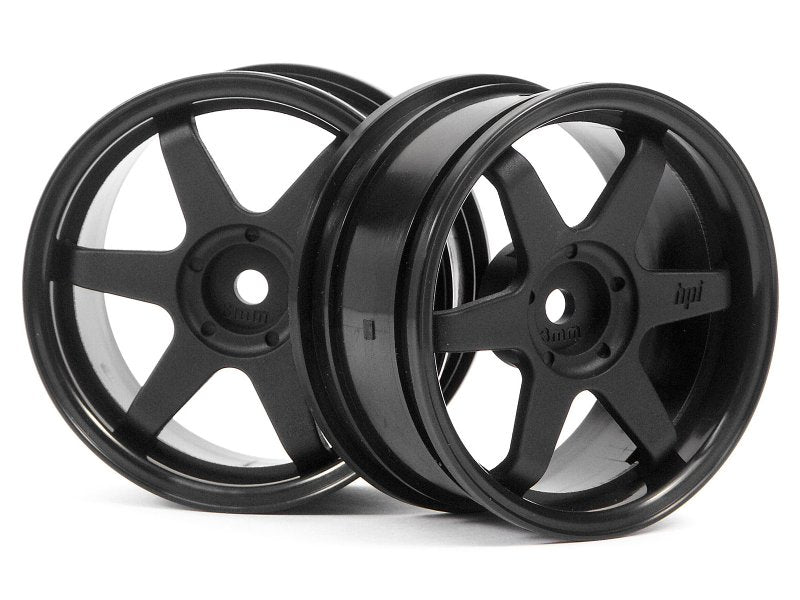 HPI 1/10 W: TE37 26mm Black 3off