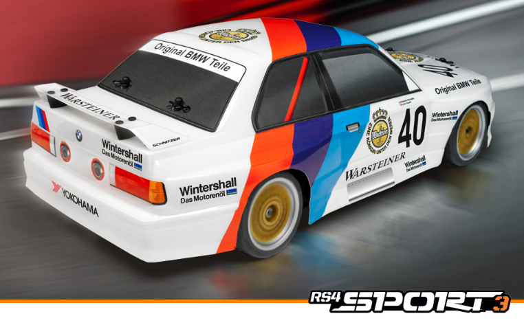 HPI Racing RS4 SPORT 3 BMW M3 E30 Warsteiner Voiture RC 1:10 Voiture de tourisme HPI Racing RS4 SPORT 3 BMW M3 E30 Warsteiner Voiture RC 1:10 Voiture de tourisme