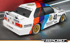 HPI 1/10 RS4 S3 BMW E30 M3 w/b&c