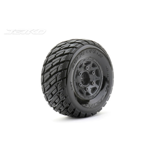 1/10 SC 2.2/3.0 EX-ROCKFORM/Claw Rim/Black/Medium Soft/Glued by Jetko