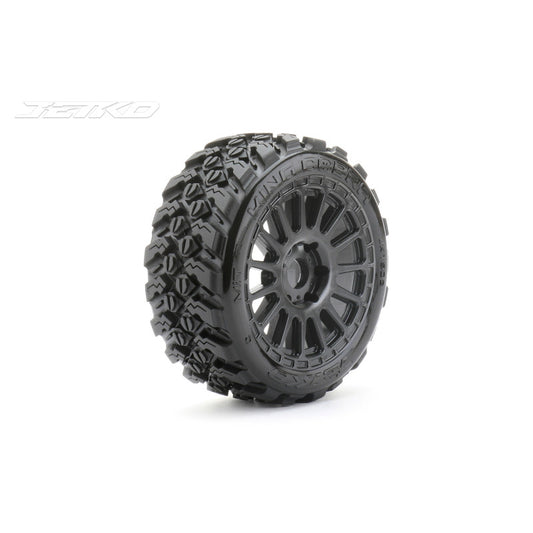 1/8 Buggy EX-KING COBRA/Radia Rim/Black/Medium Soft/Glued/Belted by Jetko