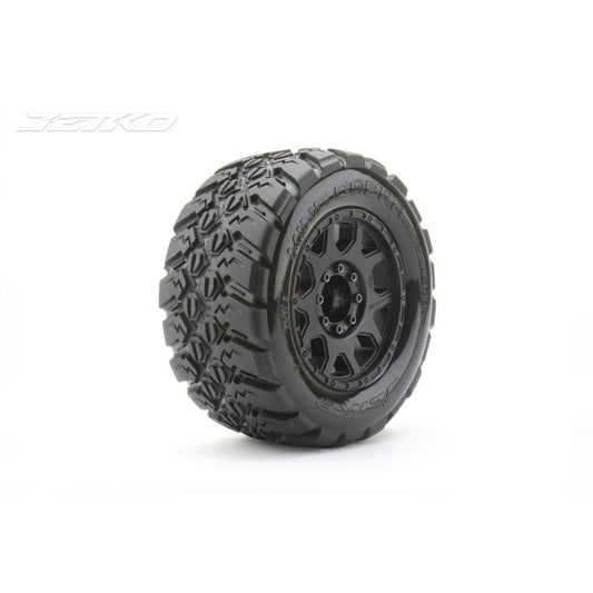 1/8 MT 3.8 EX-KING COBRA/Claw Rim/Black/Medium Soft/Glued/Blted by Jetko