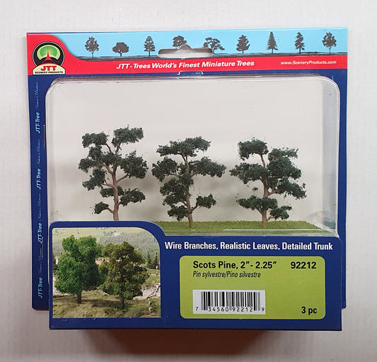 JTT Scot Pine Trees 50- 57mm (3)