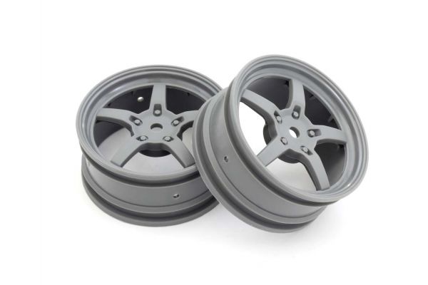 Kyosho 1/10 W: 5 Spoke Grey (2) 24mm