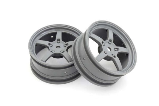 Kyosho 1/10 W: 5 Spoke Grey (2) 24mm