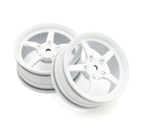 Kyosho 1/10 W: 5 Spoke White (2) 24mm