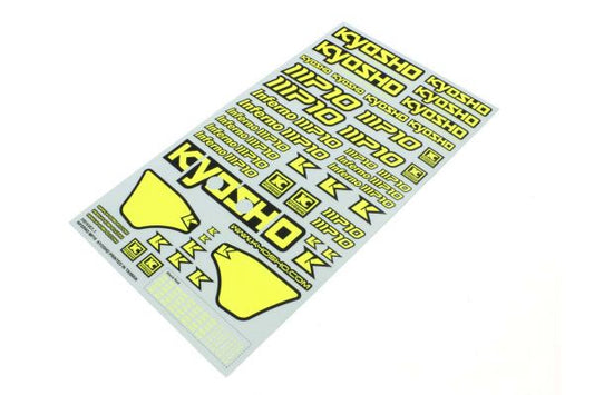 Kyosho MP10 Fluro Yellow Decals