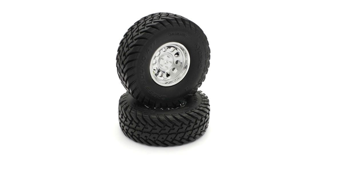Kyosho Rampage Chrome Wheel & Tires