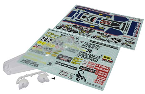 Kyosho Body set: TrbScpn Clear w/deca