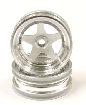 Kyosho 2.2" FR Wheels Satin Chrome